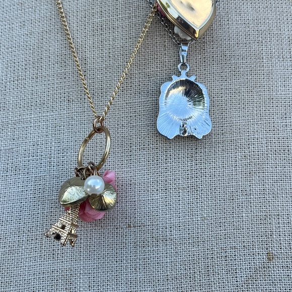 Set of Five Girly Necklaces Kitsch Kawaii Jewelry Disney Paris - Picture 8 of 10